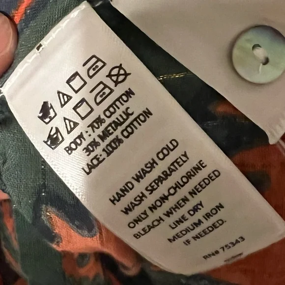 SOLD**** Rachel Zoe L Phoenix bird novelty print top Bell balloon sleeves - Picture 5 of 16